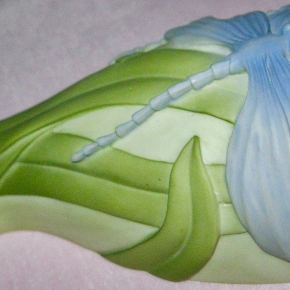 "IBIS & ORCHID DRAGONFLIES WALL POCKET #104" NEW, NEVER USED OR DISPLAYED! - Picture 9 of 13